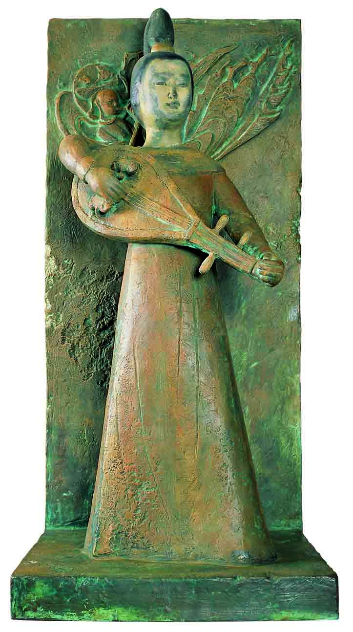 中國古代音樂文物雕塑大系：北魏　樂女俑(一)